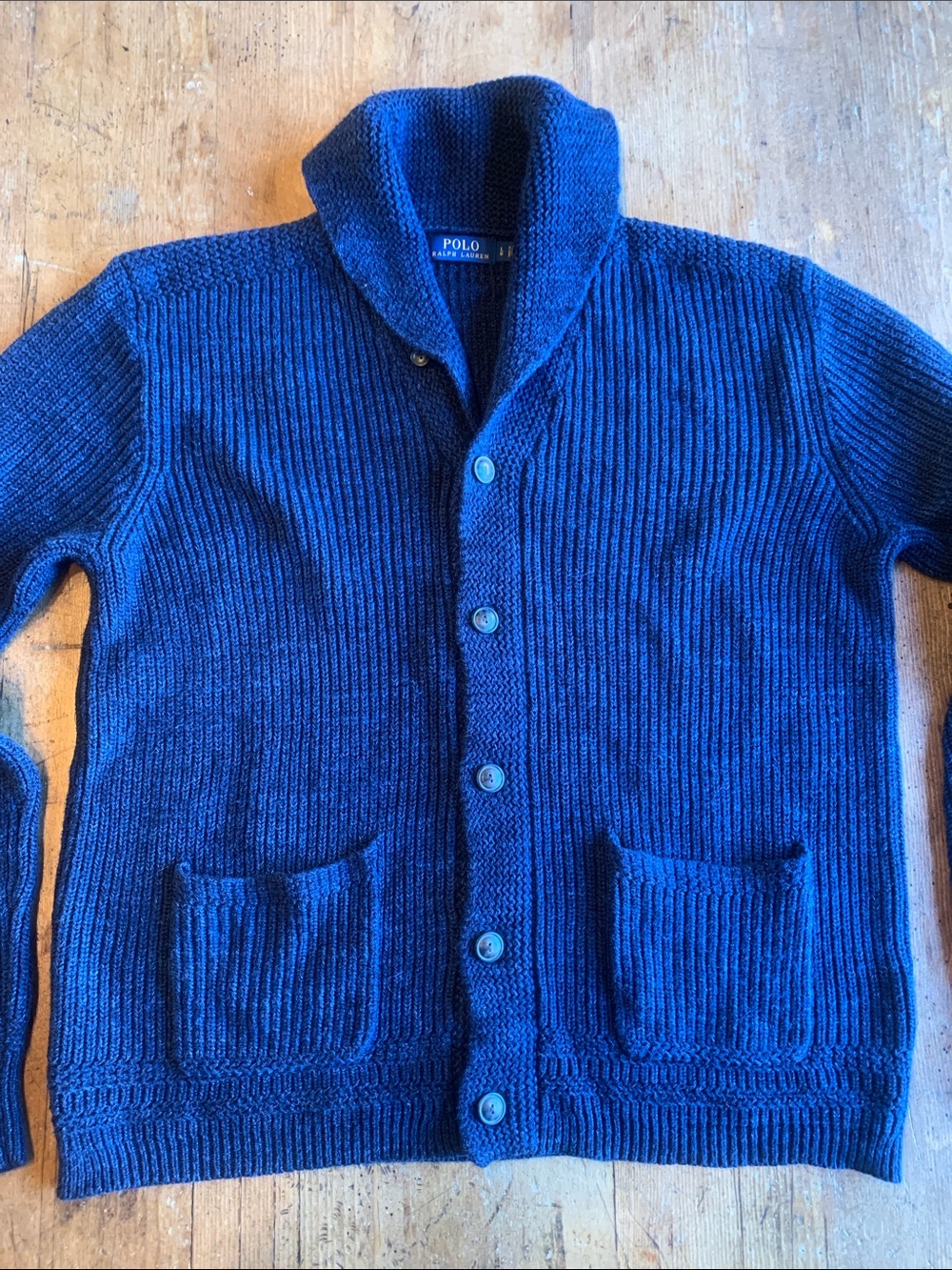 Polo by Ralph Lauren Men's Shawl Collar Cardigan - Deep Navy Blue